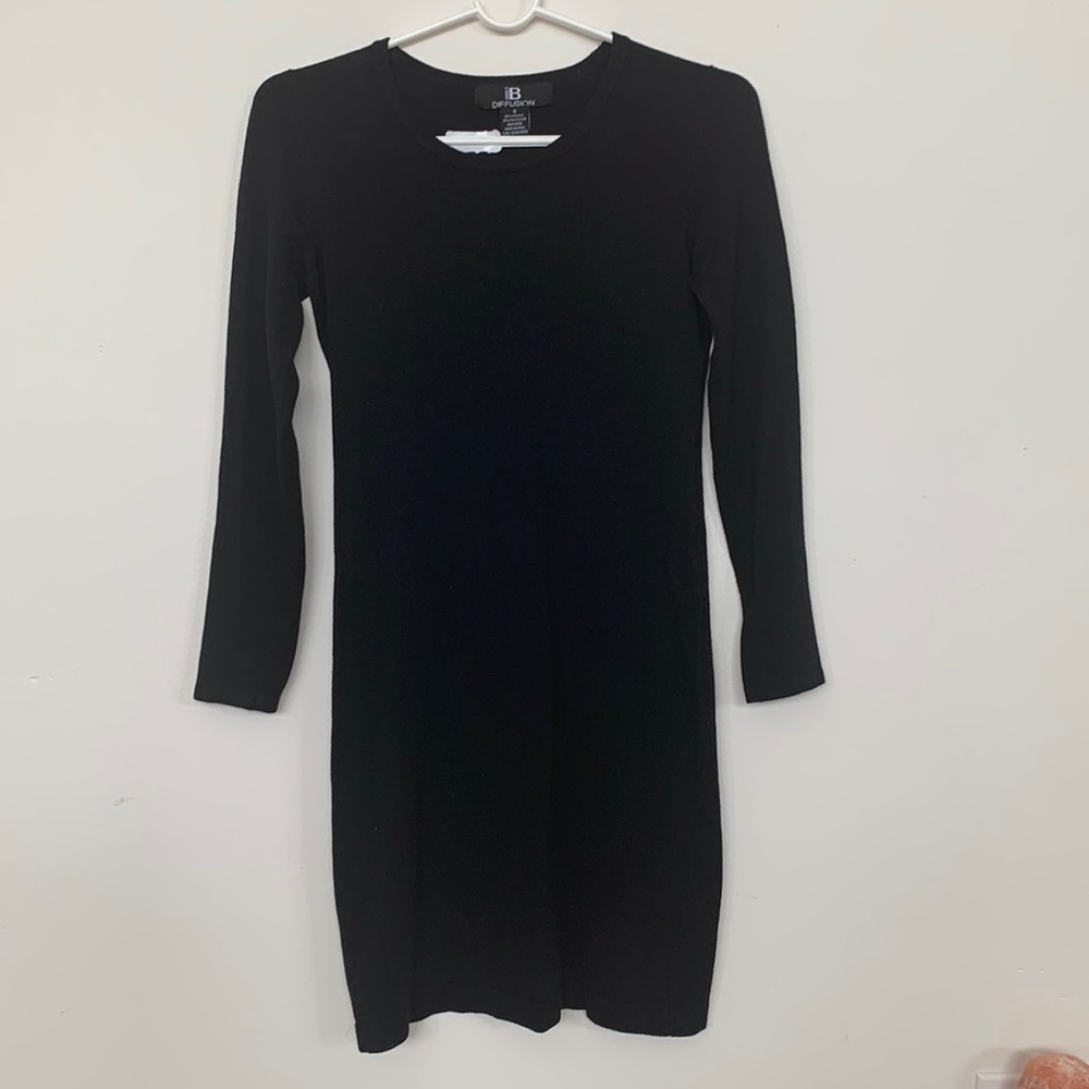 Black sweater dress